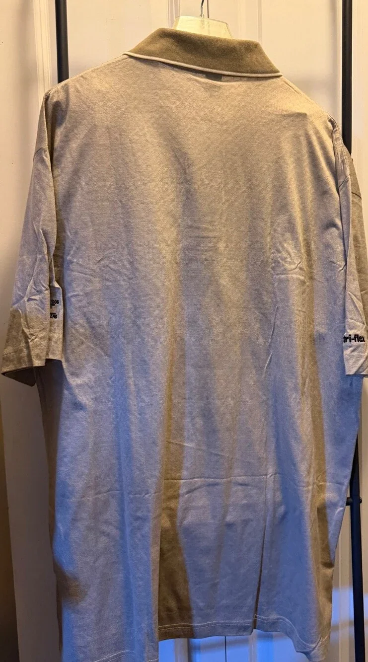 NWT Ilmigliore Mens XXL Gray Polo Shirt Short Sleeves Tri-Flex Golf Casual